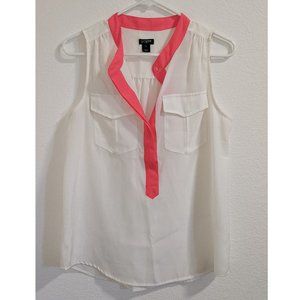 JCrew Factory Button-Up Tank Sz 4 EUC